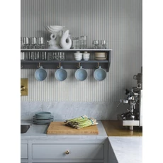 Kép 3/4 - Boras Keskeny csíkos kék vlies tapéta Mölle Stripe Blue 53 cm X 10 m