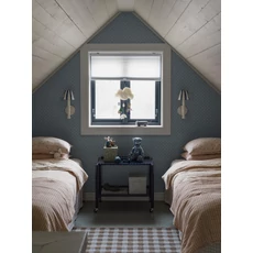 Kép 3/4 - Boras Apró csillagos skandináv kék vlies tapéta Skogsstjärna Blue 53 cm X 10 m