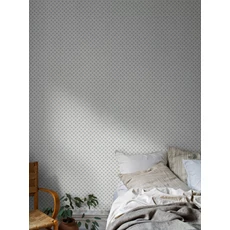 Kép 4/6 - Boras Apró csillagos skandináv kék vlies tapéta Skogsstjärna Blue 53 cm X 10 m