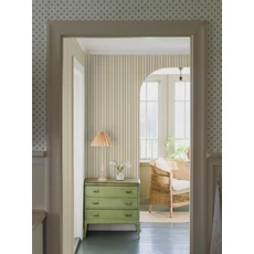 Kép 5/9 - Boras Romantikus csíkos sárga vlies tapéta Hedda Yellow 53 cm X 10 m