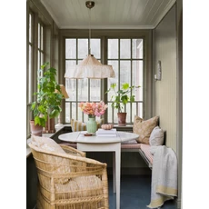 Kép 7/9 - Boras Romantikus csíkos sárga vlies tapéta Hedda Yellow 53 cm X 10 m