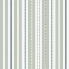 Kép 1/6 - Boras Romantikus csíkos zöld vlies tapéta Hedda Green 53 cm X 10 m