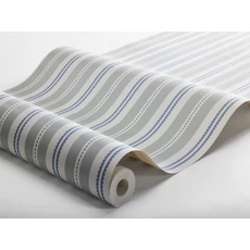 Kép 6/6 - Boras Romantikus csíkos zöld vlies tapéta Hedda Green 53 cm X 10 m