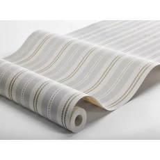 Kép 4/4 - Boras Romantikus csíkos szürke vlies tapéta Hedda Grey 53 cm X 10 m
