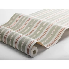 Kép 6/6 - Boras Romantikus csíkos zöld vlies tapéta Hedda Green 53 cm X 10 m