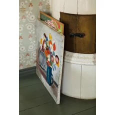 Kép 10/11 - Boras Virág mintás vintage zöld vlies tapéta Isolde 53 cm X 10 m