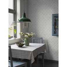 Kép 4/5 - Boras Klasszikus skandináv kék vlies tapéta Idun Blue 53 cm X 10 m