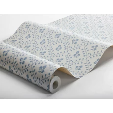 Kép 5/5 - Boras Klasszikus skandináv kék vlies tapéta Idun Blue 53 cm X 10 m