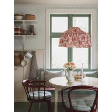 Kép 3/4 - Boras Klasszikus skandináv zöld vlies tapéta Idun Green 53 cm X 10 m