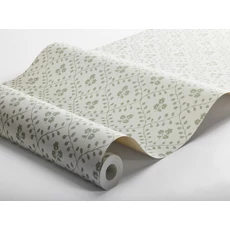 Kép 4/4 - Boras Klasszikus skandináv zöld vlies tapéta Idun Green 53 cm X 10 m