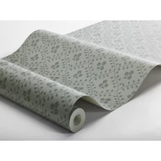 Kép 4/4 - Boras Klasszikus skandináv zöld vlies tapéta Idun Green 53 cm X 10 m