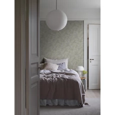 Kép 3/6 - Boras Romantikus virág mintás zöld vlies tapéta Tuva Green 53 cm X 10 m