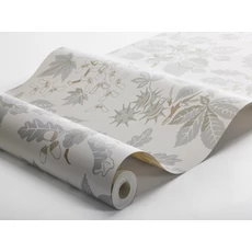 Kép 5/5 - Boras Modern levélmintás szürke vlies tapéta Arboretum Grey 53 cm X 10 m