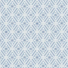 Kép 1/4 - Boras Vintage kék vlies tapéta Ester Blue 53 cm X 10 m