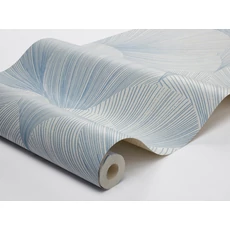 Kép 4/4 - Boras Kagyló mintás modern kék vlies tapéta Mirage Blue 53 cm X 10 m