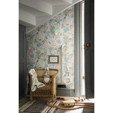 Kép 4/5 - Boras Mókus mintás színes vlies gyerek tapéta Charlie Multi 53 cm X 10 m