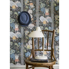 Kép 3/4 - Boras Mókus mintás kék vlies gyerek tapéta Charlie Multi 53 cm X 10 m