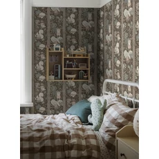 Kép 2/7 - Boras Mókus mintás barna vlies gyerek tapéta Charlie Multi 53 cm X 10 m