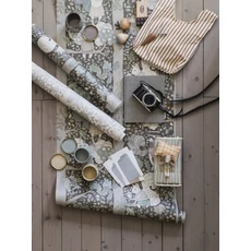 Kép 6/7 - Boras Mókus mintás barna vlies gyerek tapéta Charlie Multi 53 cm X 10 m