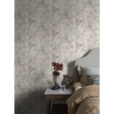 Kép 2/11 - Boras Mókus mintás bézs vlies gyerek tapéta Charlie Multi 53 cm X 10 m