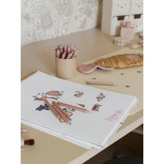 Kép 9/11 - Boras Mókus mintás bézs vlies gyerek tapéta Charlie Multi 53 cm X 10 m