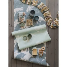 Kép 6/7 - Boras Jegesmedvés kék vlies tapéta Polarn Blue 53 cm X 10 m