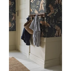 Kép 2/5 - Boras Róka mintás sötétkék vlies gyerek tapéta Wild Forest Blue 53 cm X 10 m