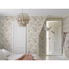 Kép 1/7 - Boras Hattyú mintás romantikus krém színű vlies tapéta Lily Swan Multi 53 cm X 10 m