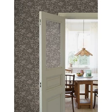 Kép 3/3 - Boras Apró virágos bájos barna vlies gyerek tapéta Florence Brown 53 cm X 10 m