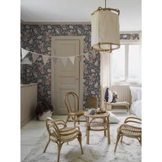 Kép 2/3 - Boras Erdő állatai kék vlies tapéta Magic Forest Blue 53 cm X 10 m