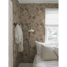 Kép 2/4 - Boras Vintage rózsás barna vlies tapéta Nomi Brown 53 cm X 10 m