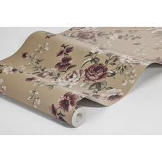 Kép 4/4 - Boras Vintage rózsás barna vlies tapéta Nomi Brown 53 cm X 10 m
