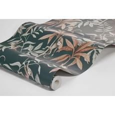 Kép 3/3 - Boras Majom mintás kék vlies gyerek tapéta Jungle Friends Blue 53 cm X 10 m