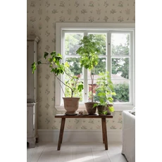 Kép 8/10 - Boras Vintage virágos bézs vlies tapéta Ängsflora Beige 53 cm X 10 m