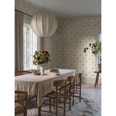 Kép 7/10 - Boras Vintage virágos bézs vlies tapéta Ängsflora Beige 53 cm X 10 m