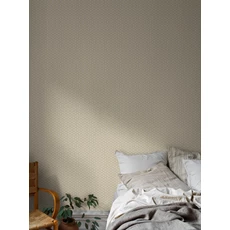 Kép 2/9 - Boras Apró virágos csíkos sárga vlies tapéta Lilla Lyckan Yellow 53 cm X 10 m