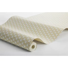 Kép 9/9 - Boras Apró virágos csíkos sárga vlies tapéta Lilla Lyckan Yellow 53 cm X 10 m