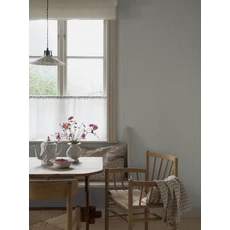 Kép 1/5 - Boras Apró virágos csíkos zöld vlies tapéta Lilla Lyckan Green 53 cm X 10 m