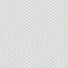 Kép 1/4 - Boras Apró virágos csíkos kék vlies tapéta Lilla Lyckan Blue 53 cm X 10 m