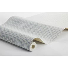 Kép 4/4 - Boras Apró virágos csíkos kék vlies tapéta Lilla Lyckan Blue 53 cm X 10 m