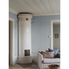 Kép 2/3 - Boras Csíkos klasszikus kék vlies tapéta Gunnebo Blue 53 cm X 10 m