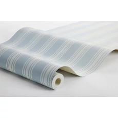Kép 3/3 - Boras Csíkos klasszikus kék vlies tapéta Gunnebo Blue 53 cm X 10 m