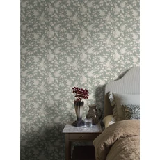 Kép 2/10 - Boras Orgonás zöld vlies tapéta Syren Green 53 cm X 10 m