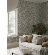 Kép 4/10 - Boras Orgonás zöld vlies tapéta Syren Green 53 cm X 10 m