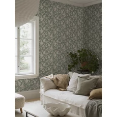 Kép 5/10 - Boras Orgonás zöld vlies tapéta Syren Green 53 cm X 10 m