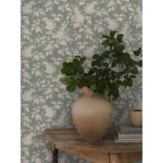 Kép 7/10 - Boras Orgonás zöld vlies tapéta Syren Green 53 cm X 10 m