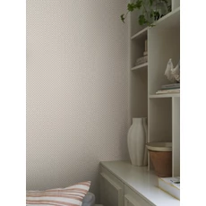 Kép 5/6 - Boras Geometriai mintás bézs vlies tapéta finom arany fénnyel Selma Beige 53 cm X 10 m