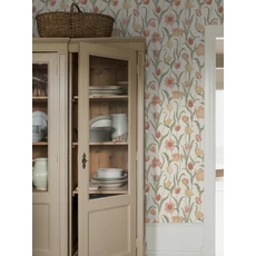 Kép 5/8 - Boras Tulipános rózsaszín vlies tapéta La Belle Epoque Multi 53 cm X 10 m