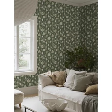 Kép 6/7 - Boras Tulipános zöld vlies tapéta La Belle Epoque Green 53 cm X 10 m