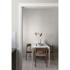 Kép 3/9 - Boras Romantikus apró virág mintás kék-fehér vlies tapéta Anemone Blue 53 cm X 10 m